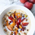 Plum and Pistachio Oatmeal